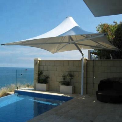 China Waterproof Outdoor Garden Hotel PVDF Tension Fabric Parasol Umbrella for sale