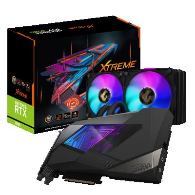 China High end workstation gigabyte gpu AORUS GeForce RTX 3080 XTREME WATERFORCE 10G graphics card for sale