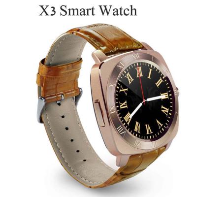 China GSM Wrist Smart Phone Watch Android 0.07MP Camera MTK 6261 Trendy X3 Anti - Loss for sale