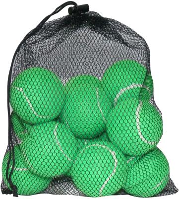 China Sports 12 Packs Training Tennis Balls For Practice And Novice Player With Mesh Carry Bag for sale