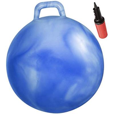 China Inflatable Toy Customized Color Hopper Ball With Handle For Kids for sale