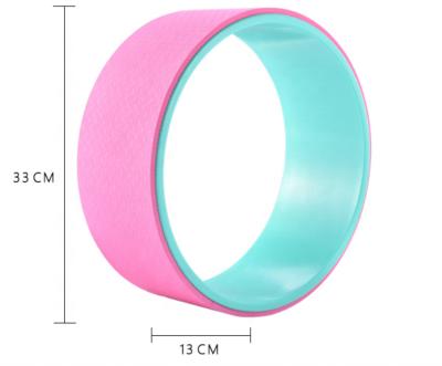 China Home Use 13 Inch Foam Yoga Wheel Back Roller For Back Pain Relief Yoga Wheel For Yoga Poses Spine Stretch for sale