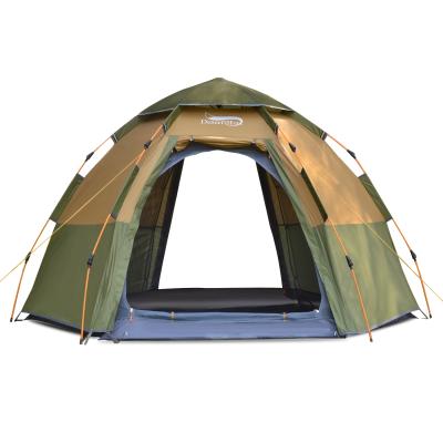 China Camouflage/Field Game Desert Fox 3-4 Person Automatic Dome Tent Easy Instant Set Up Portable Camping Automatic 4 Season Backpacking Family Travel Tent for sale