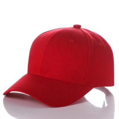 China NEW JOINT Custom High Quality Red White Plain Composite 6 Panel Cotton Baseball Dad Hat for sale