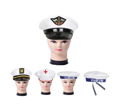 China Comfortable Custom Embroidery sailor hats U.S. navy officers military uniform hats caps for sale