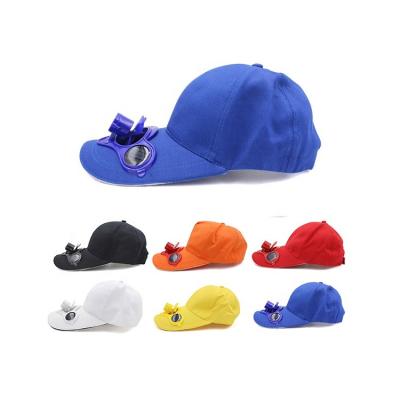 China JOINT Custom Cheap New Design Cheap Sun Visor Hat With Fan Fashion Solar Powered Baseball Cap for sale