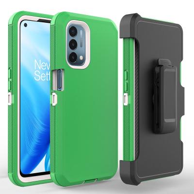 China Shockproof Back Cover Robot Defender Combo Case PC TPU Bumper Protector Phone Case For One Plus Nord N200 5G for sale