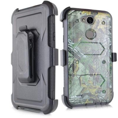 China Armor Shockproof Protector Case Dirt-Resistant Heavy Duty With Belt Clip Kickstand Camouflage Design Cover For LG X Power 2 M320/Fiesta LTE/X Power 3 for sale