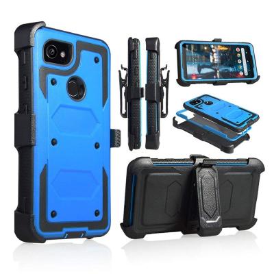 China Dirt-resistant Rugged Combo Defender Kickstand Epithelial Cell Phone Case Hybrid PC+TPU Cover For Google Pixel 2 Case for sale