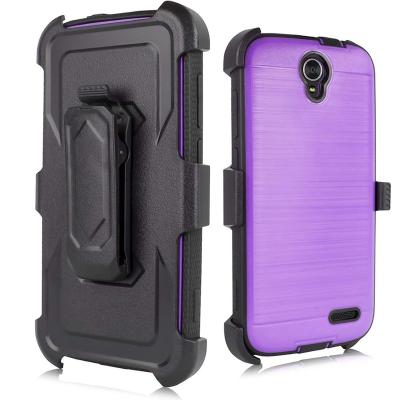 China Dirt-resistant Full-body Metal Texture Rugged Brushed Shockproof Case Cover For ZTE Zmax Champion/916/Avid Warp 7/Grand X3/Zmax Grand for sale