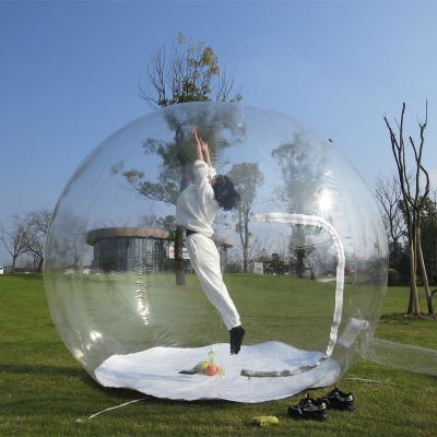 China Tube Type Tent Stake Herrwell 4 Meter Inflatable Bubble House Outdoor Clear Bubble Dome Tent for sale