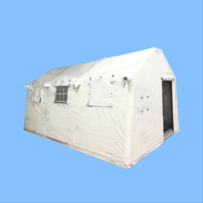 China Outdoor Inflatable Herrwell Emergency Large Stake Hospital Tent Army Medical Tent Army Medical Canvas Tube Tent for sale