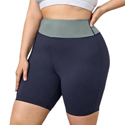 China New Solid Color Yoga Shorts High Waist Breathable Bare Buttocks Tight Elastic Training Sports Five-point Pants Women for sale