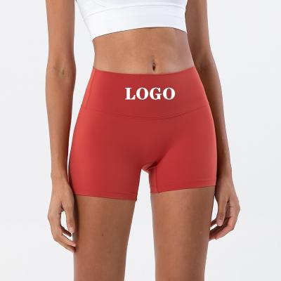 China Breathable Girls Shorts Pants High Waist Lift Butt Lift Red Empty Lane Pants Short Compression Yoga Quality Exercise Leggings For Women for sale