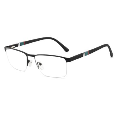 China For 2021 brand designer rectangle men metal half frame tr90 eye wear monocle reading glass DOISYER Korea for sale