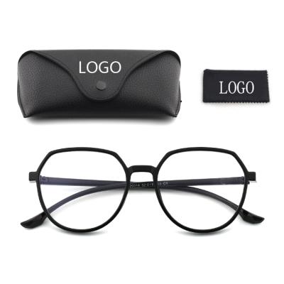 China For DOISYER TR90 Reading Glass Retro Round Clear Glass Anit Blue Light Anti Fog For Men Women Computer for sale