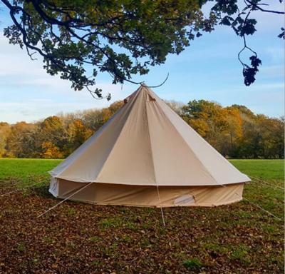 China Outdoor Waterproof Waterpoof Tents Family Yurt Glamping Tent Canvas Camping Bell Tent for sale