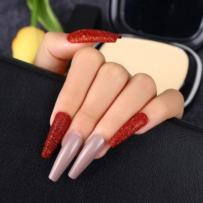 China China French Seller Luxury Xxxl Nail Tips 2021 Designs Coffin Press On Nails Extra Long C Curve Nail Tips for sale