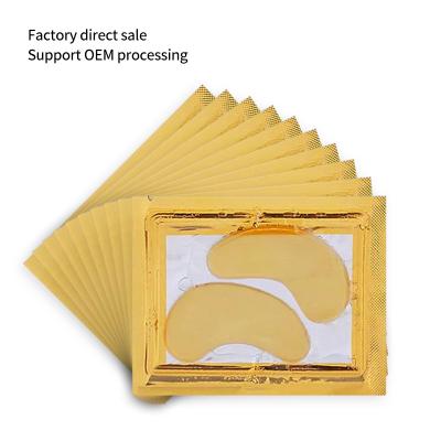 China Whitening 2021 New Design Logo Private Label Cosmetic Beauty Custom Made Face Gold Collagen Crystal Gel Eye Mask for sale