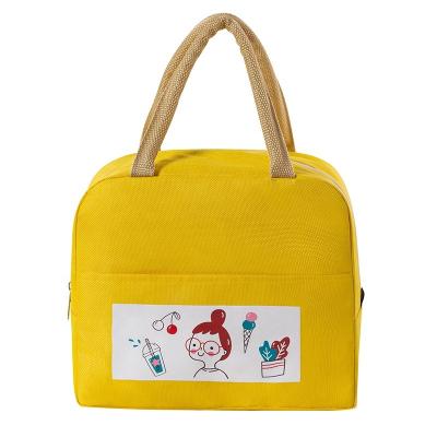 China New Cartoon Insulated Cute Student With Rice Insulation Cooling Bag To Work Fashion Hand-carry Lunch Bag Aluminum Foil Lining for sale