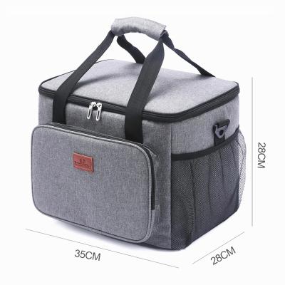 China Waterproof lunch box bag on vending bag ice cold one-shoulder cooling fresh-keeping hand carry picnic for sale