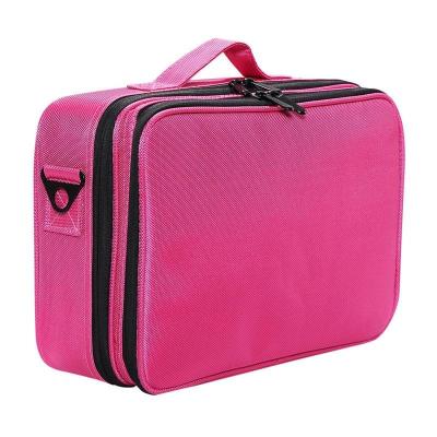 China Fashion Travel Makeup Bag Professional Makeup Bag with EVA Adjustable Dividers Storage Bag for sale