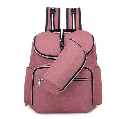 China With USB mini baby diaper bags backpack leather diaper bag for motherschanging station with good quality for sale