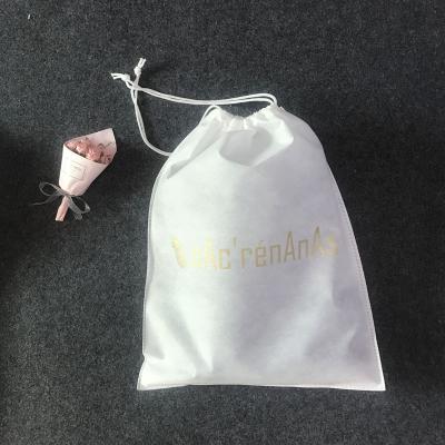 China High Quality Custom BIODEGRADABLE Nonwoven Tied Shopping Bags Nonwoven Tied Bag With Own Logo for sale