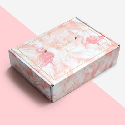 China Wholesale Handmade Custom Design Paper Flat Packaging Boxes Folding Corrugated Aircraft Box Cardboard Box for sale