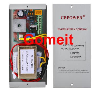 China Electromagnetic Lock Power Supply , 12 Volt 5 Amp Door Access Power Supply 50Hz for sale