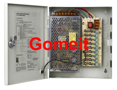 China 9 Channel Camera Power Supply 12vdc , High Efficiency CCTV Camera Dc Power Supply for sale