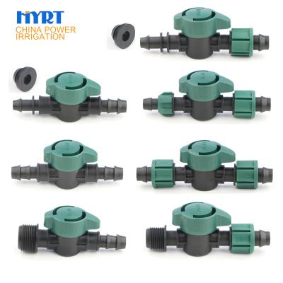 China Agriculture Irrigaiton 16-25mm Plastic Drip Pipe Mini Valve For Agricultural Irrigation for sale