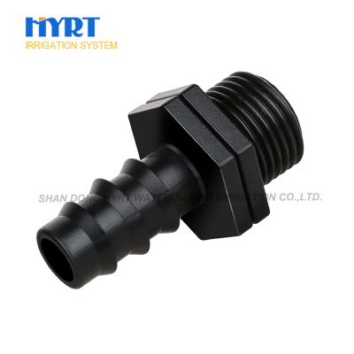 China Agriculture Irrigaiton Plastic Drip Irrigation Coupling Fitting Barbed 16mm Threaded 1/2