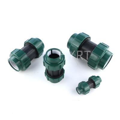 China Anti-stress 16bar pn16 pp fitting irrigation drip irrigation pipe fittings compression fittings for sale