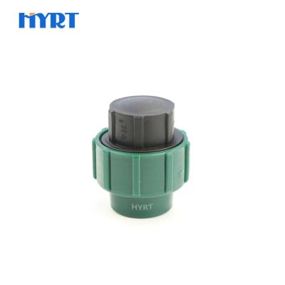 China Anti-stress 75mm pp pe compression fittings plug for farm irrigation for sale