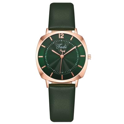 China New Ladies Leather Strap Scale Automatic Analog-Digital Display Ladies Date Business Casual Quartz Watch for sale