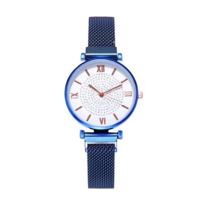 China Alarm In The Running Milanese Watch Luxury Ladies Fashion Simple Magnet Buckle Watch for sale