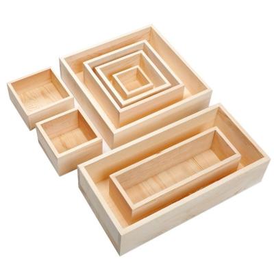 China China Custom High Quality Wood Opens Small Jewelry Box Wood Wine Box Wooden Gift Box for sale