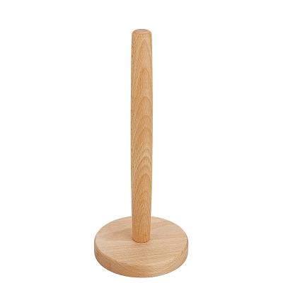 China Modern Wooden Cloth Organizer Round Durable Paper Napkin Holder for sale