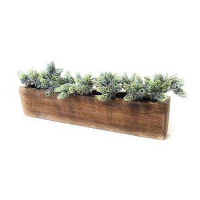 China Eco - Friendly Artificial Eucalyptus Wooden Potted Plant For Home Decor for sale