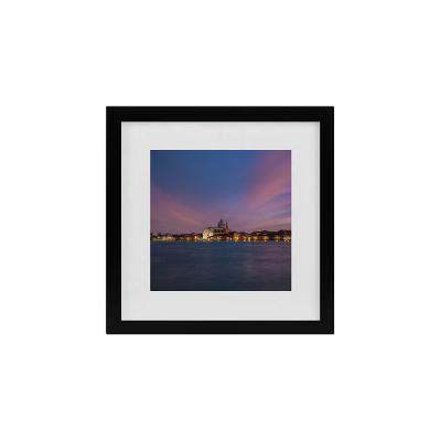 China High Quality Eco-Friendly Durable 8x8 Black Picture Wall Art Frame Poster Display Photo Wall White Frame For Home Decor for sale