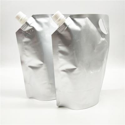 China Aluminum Foil Barrier Spout Pouch Filling And Capping Pouch With Spout Hot Water Bag for sale