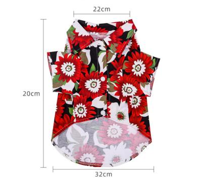 China Viable all the reason suitable for pet baby color chrysanthemum pet bipedal clothing leisure cool clothes for sale