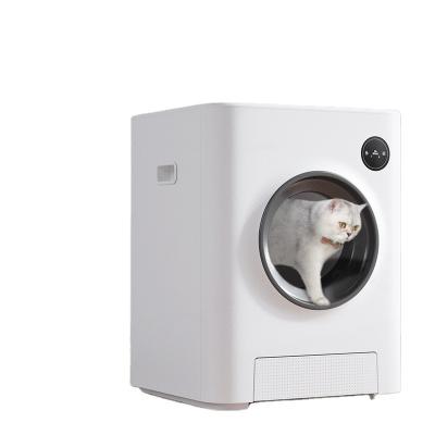 China 2022 viable hot sale luxury closed portable automatic cat litter smart cat litter box for sale