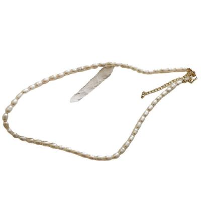 China FASHIONABLE natural freshwater pearl beaded necklaces for women baroque pearl strand choker necklace for sale