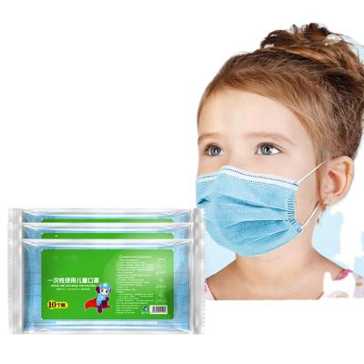 China Small Size Medical Care QIBU Kids Disposable Nonwoven Kids Mask 3-Layer With Earloop for sale