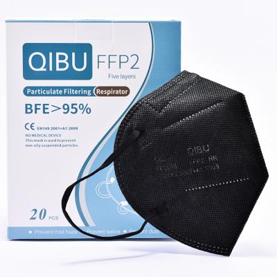 China High Quality Healthcare Ffp2 Europe Filtering Half Mask Respiratory Protection Kn95 Black Ffp2 for sale