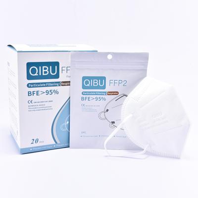 China Medical Care QIBU FFP2 Half Mask Non-medical Respiratory Protection FFP2 NR Filtering Mask for sale