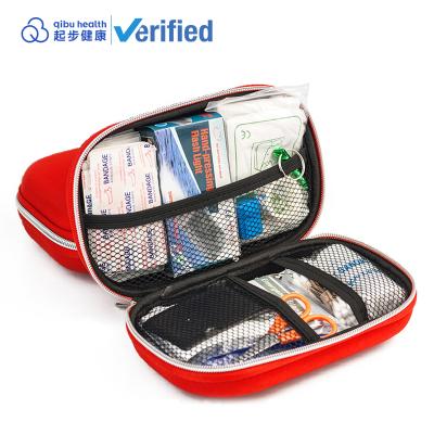 China Medical First Aid Household Emergency Kit Bag 26 Kinds of 120 Components Practical First Aid Kit Travel Use First Aid Cunsumables with Supplies for sale