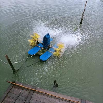 China Fish Pond Aerator Factory Customized 1500W 2HP Motor Paddle Wheel Floating Aerator High Power Saving Solar Aquaculture Fish Pond Aerator machine for sale